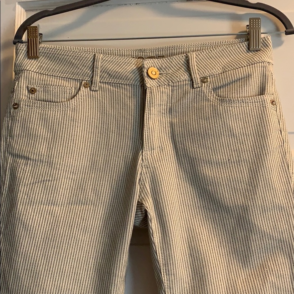 Zara Striped skinny jeans